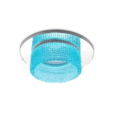 Светильник Ambrella light TN351 CH/BL хром/голубой GU5.3+3W (LED COLD) D95*45