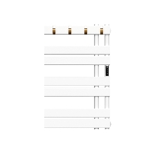 Полотенцесушитель дизайнерский электрический BAU Wind Hook White 80х50, подключение нижнее, белый ма