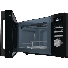 Микроволновая печь Gorenje MO20A4BH черный, 20 л, 800 Вт, переключатели - кнопки, поворотный механизм