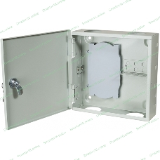 Кросс оптический настенный на 8 SC адаптеров, металлический с замком