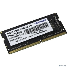 Оперативная память Patriot, DDR4, 8GB (1x8 GB), 2400 MHz, CL17, SO-DIMM