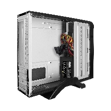 Компьютерный корпус MiniITX ExeGate MI-209 Black, miniITX/mATX, (M300, 80мм), 2хUSB, Audio