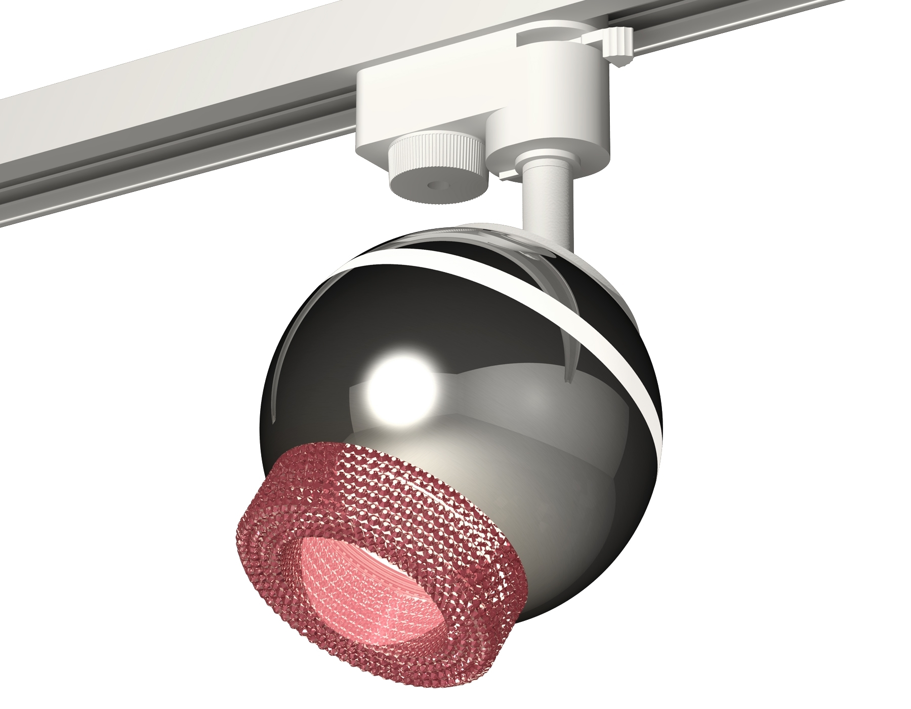 Светильник Ambrella light XT1104003 PSL/PI серебро полированное/розовый GU5.3 LED 3W 4200K (A2520, C1104, N7193)
