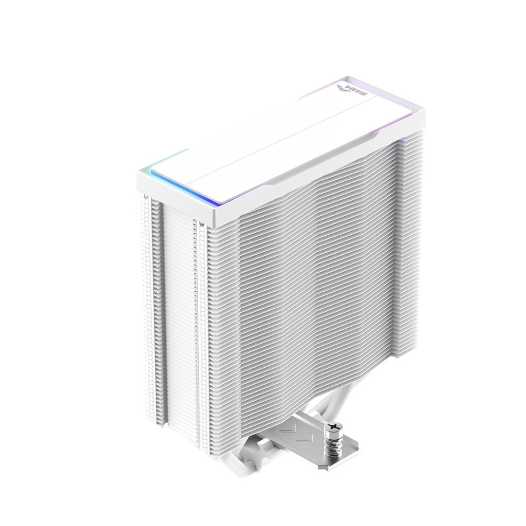 Кулер для процессора CPU Cooler SAMA A40L WH (240W, 4-pin PWM, 152mm, 4x6mm, ARGB, 1x120mm, 75.2CFM, 29dBA, 2200RPM, S: 1851/1700/1200/115X, AM5/AM4, white)
