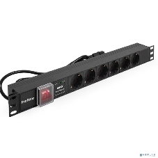 Блок розеток горизонтальный ExeGate ServerPro PDU-19H609 Al-6S-C14-2, 19