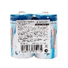 Батарейки солевые Gembird Gb-R14P-2F, тип С(R14P), 2шт, пленка