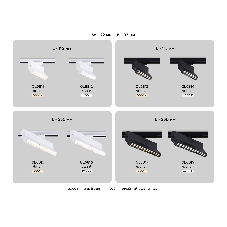 Трековый однофазный светодиодный светильник Ambrella light GL6814 BK черный LED 6W 4200K 24° 115*22*87