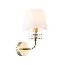 Настенный светильник Ambrella light LH71255 BS/WH латунь/белый E14 max 40W 210*160*310