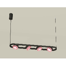 Светильник Ambrella light XB9164201/4 SBK/PI черный песок/розовый GX53 (C9164, N8486)