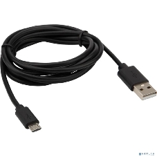 Кабель Rexant (18-1164-2) USB-A – micro USB, 1А, 1,8м, ПВХ, черный