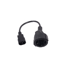 Кабель-переходник UPS->розетка VCOM (IE-320 C14 to Socket Type-F) 3Gx0,75мм VDE CE002