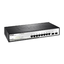 Коммутатор D-Link DGS-1210-10/F1A, 8×1 Гбит/с + 2×1 Гбит/с SFP, настраиваемый