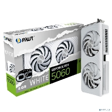 Видеокарта Palit PCIE16 RTX 5060 8Gb PA-RTX 5060 WHITE OC 8Gb белый