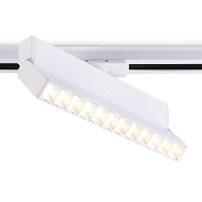 Трековый однофазный светодиодный светильник Ambrella light GL6815 WH белый LED 12W 3000K 24° 230*22*87