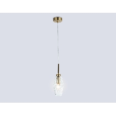 Светильник Ambrella light LH55208 BS/CL латунь/прозрачный E14 max 40W D80*270