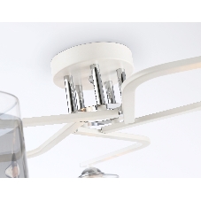 Светильник Ambrella light TR303219/5 WH/CH/SM белый/хром/дымчатый E27*5 max 60W D580*250