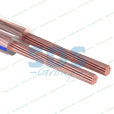 Кабель акустический Rexant 2х0,75 м м², прозрачный BLUELINE, мини-бухта 10 м