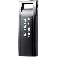 Флешка USB ADATA UR340 (AROY-UR340-128GbK), 128Gb, USB 3.2, R/W 100/30, черный