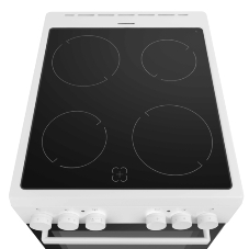 Плита электрическая Maunfeld MEC55CW07 белый, конфорок 4 шт, духовка 60 л, 50 см x 85 см x 60 см