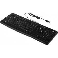 Клавиатура проводная Logitech K120 for business, USB черный (неоригинальная гравировка)