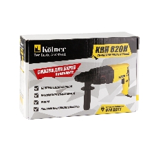 Перфоратор Kolner KRH 820H, SDS-plus, 820 Вт, 2,5 Дж, от сети