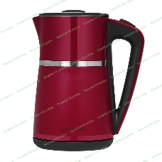 Чайник электрический Galaxy Line GL 0339, красный, пластик, 2200 Вт, 1,7 л