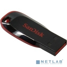 Флешка USB SanDisk Cruzer Blade (SDCZ50-128G-B35), 128Gb, USB 2.0, Type-A, R/W 16/4, черный