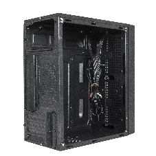 Компьютерный корпус Minitower ExeGate EX283754RUS mEVO-9301-RGb (mATX, без БП, с окном, 2хUSB+1хUSB 3.0, HD аудио, черный с RGb подсветкой)