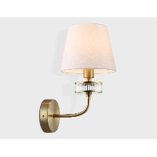 Настенный светильник Ambrella light LH71255 BS/WH латунь/белый E14 max 40W 210*160*310