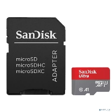 Флеш карта microSDXC 64GB SanDisk Ultra Class 10, UHS-I, R 140 МБ/с