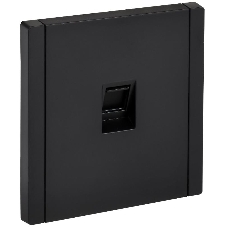 Розетка компьютерная RJ45 кат.5E FORTE&PIANO FP132 черный IEK FP-K10-1-K02
