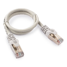 Патч-корд FTP Cablexpert cat.5e, 0.5м, литой, многожильный серый