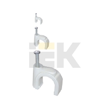 Скоба креп. круглая R10 (уп. 100 шт) IEK USK11-10-100