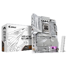 Материнская плата Gigabyte X870 A ELITE WIFI7 ICE, AM5, AMD X870, 4xDDR5, 4xSATA, 4xM.2, 1xPCI-E 5.0 x16, 1xPCI-E 4.0 x4, 1xPCI-E 3.0 x2, 1xHDMI, 1x 2.5Gb LAN, 2xUSB-C 4.0, 2xUSB 3.2 Gen 2, 4xUSB 3.2 Gen 1, 4xUSB 2.0, 2x3.5 мм, 7.1, ATX