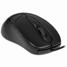 Мышь проводная Oklick 305M черный, 1000 dpi, USB, кнопки - 3