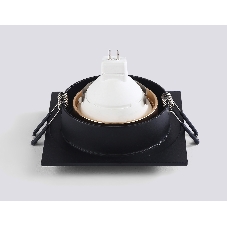 Светильник встраиваемый Ambrella light TN102730 BK/GD черный/золото GU5.3 92*92*23