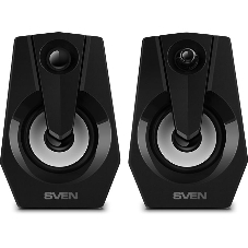 Акустическая система SVEN 370 2.0 черные (2x2W, USB, RGb подсветка)
