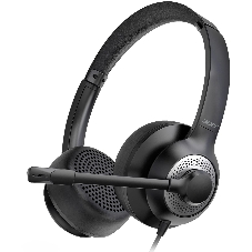 Гарнитура Acer OHW309 чёрный, проводная, USB/mini jack 3.5 мм