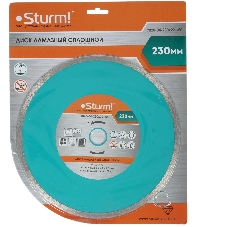 Круг алмазный Sturm! 9020-04-230x22-WCвлажная резка непрерывный 230мм