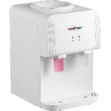 Кулер для воды Hotfrost D70F, верхняя загрузка, нагрев 90 °С, без охлаждения, белый