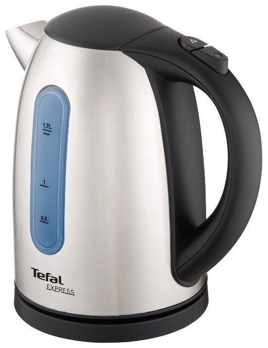 Чайник Tefal KI 170D30  Максимальная мощность: 2400 Вт Объем: 1.7 л Материал корпуса: металл Нагревательный элемент: закрытая спираль Дисплей: нет Терморегулятор: нет Индикация включения: нет Индикатор уровня воды: да Фильтр: да