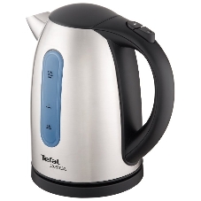 Чайник Tefal KI 170D30  Максимальная мощность: 2400 Вт Объем: 1.7 л Материал корпуса: металл Нагревательный элемент: закрытая спираль Дисплей: нет Терморегулятор: нет Индикация включения: нет Индикатор уровня воды: да Фильтр: да