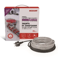 Саморегулируемый греющий кабель Rexant на трубу Extra Line 25MSR-PB 4M (4м/100Вт)