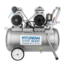 Компрессор поршневой Hyundai HYC 30250LMS безмасляный 300л/мин 50л 2000Вт серебристый/черный