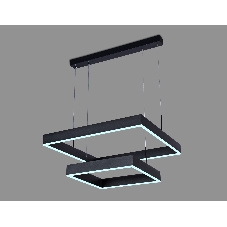 Светильник Ambrella light FA6633/2 BK черный 108W 600*600*720 (ПДУ РАДИО 2.4G)