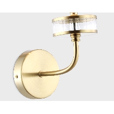 Настенный светильник Ambrella light LH71255 BS/WH латунь/белый E14 max 40W 210*160*310