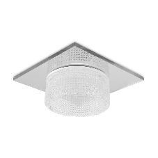 Светильник Ambrella light TN355 CH/CL хром/прозрачный GU5.3+3W (LED WHITE) 95*95*45
