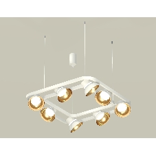 Светильник Ambrella light XB9177081/8 SWH/PYG/CL белый песок/золото желтое полированное/прозрачный GX53 (С9177, N8144)