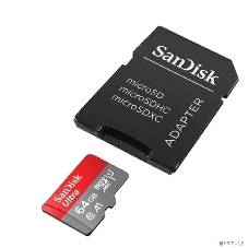 Флеш карта microSDXC 64GB SanDisk Ultra Class 10, UHS-I, R 140 МБ/с