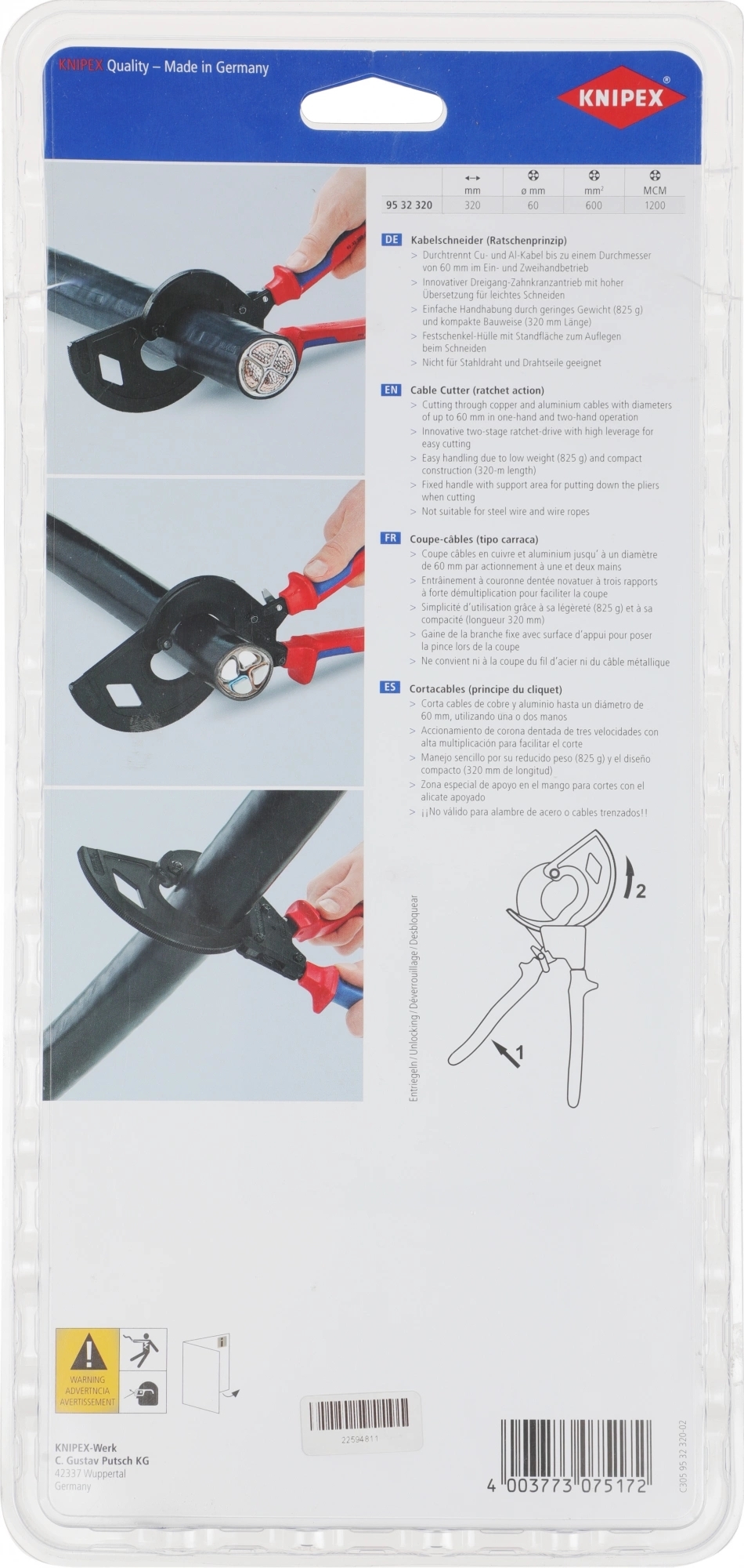Кабелерез Knipex KN-9532320